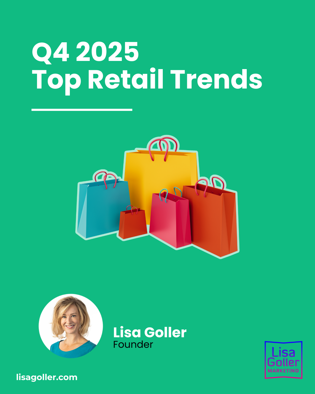 Q4 2025 Top Retail Trends. Lisa Goller Marketing. lisagoller.com1